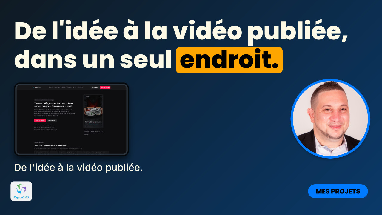Vidéo : De l'idée à la vidéo publiée, dans un seul endroit