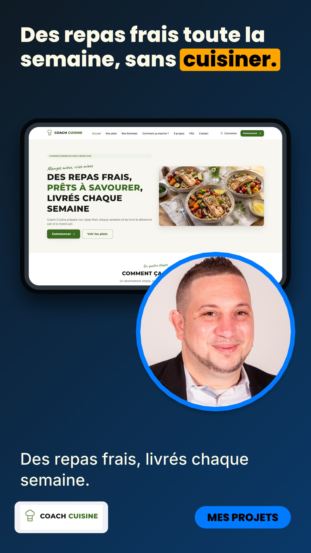 Des repas frais toute la semaine, sans cuisiner