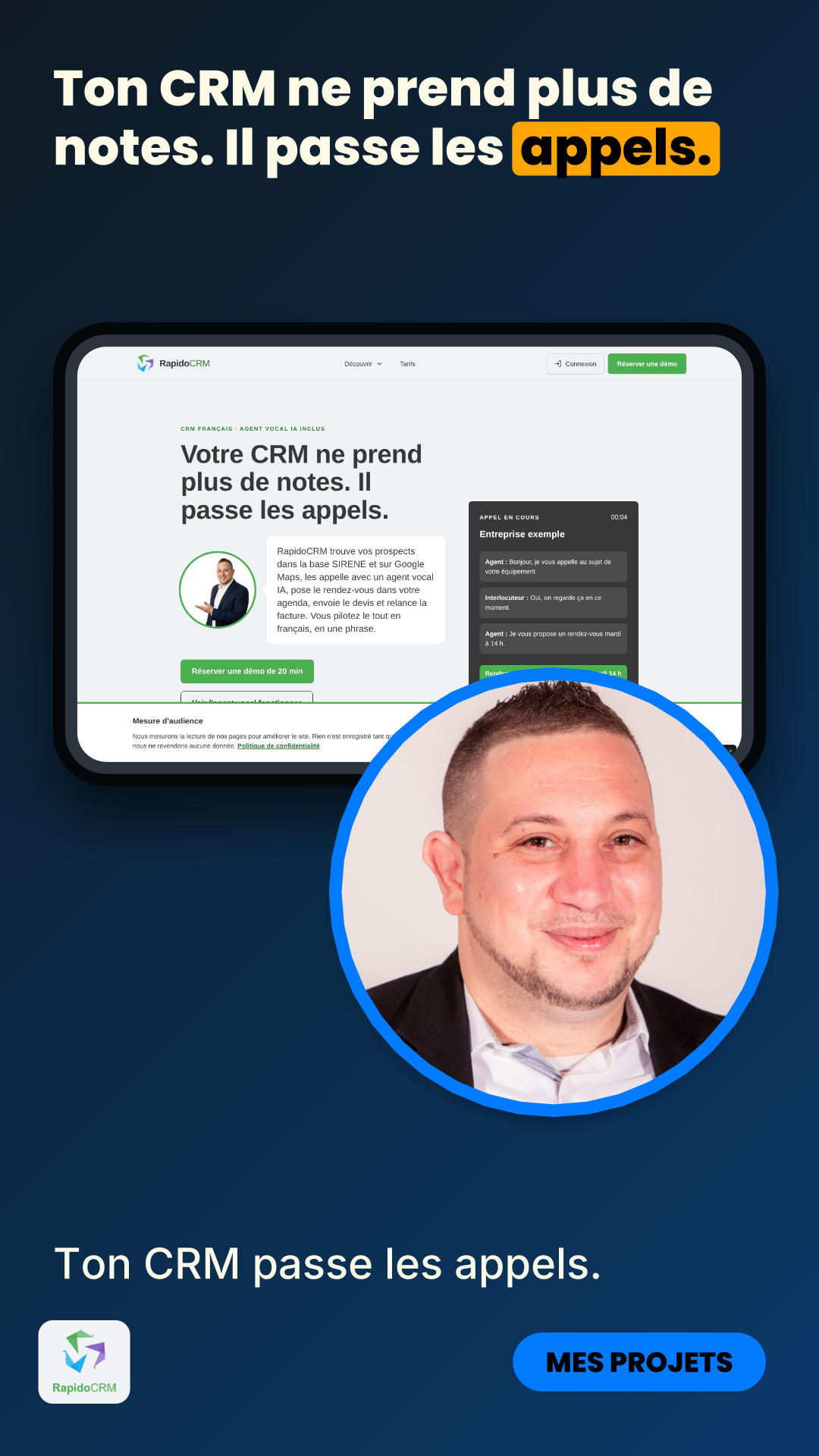 Ton CRM ne prend plus de notes. Il passe les appels