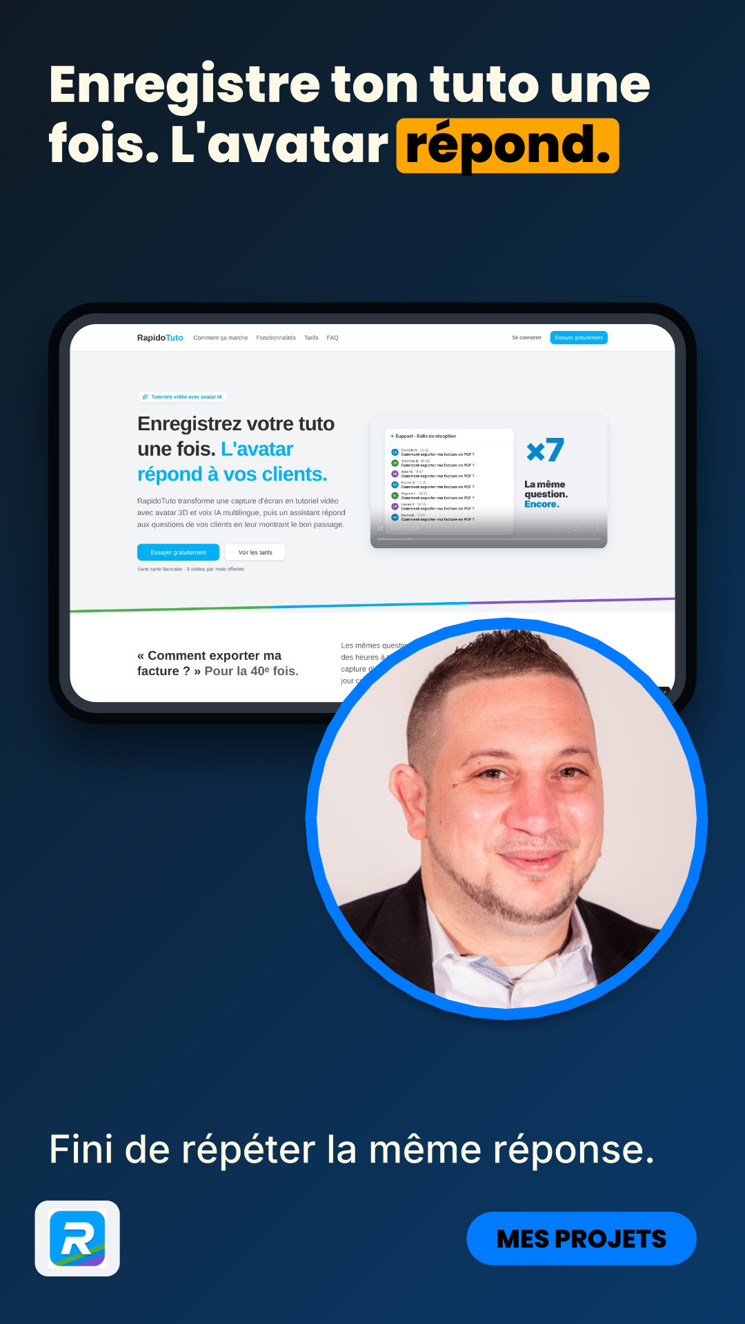 RapidoTuto : enregistre ton tuto une fois, l'avatar répond