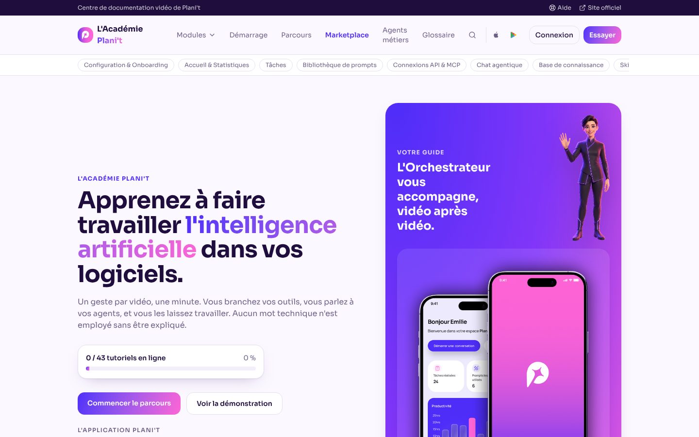 Académie Plan'It — accueil ordinateur